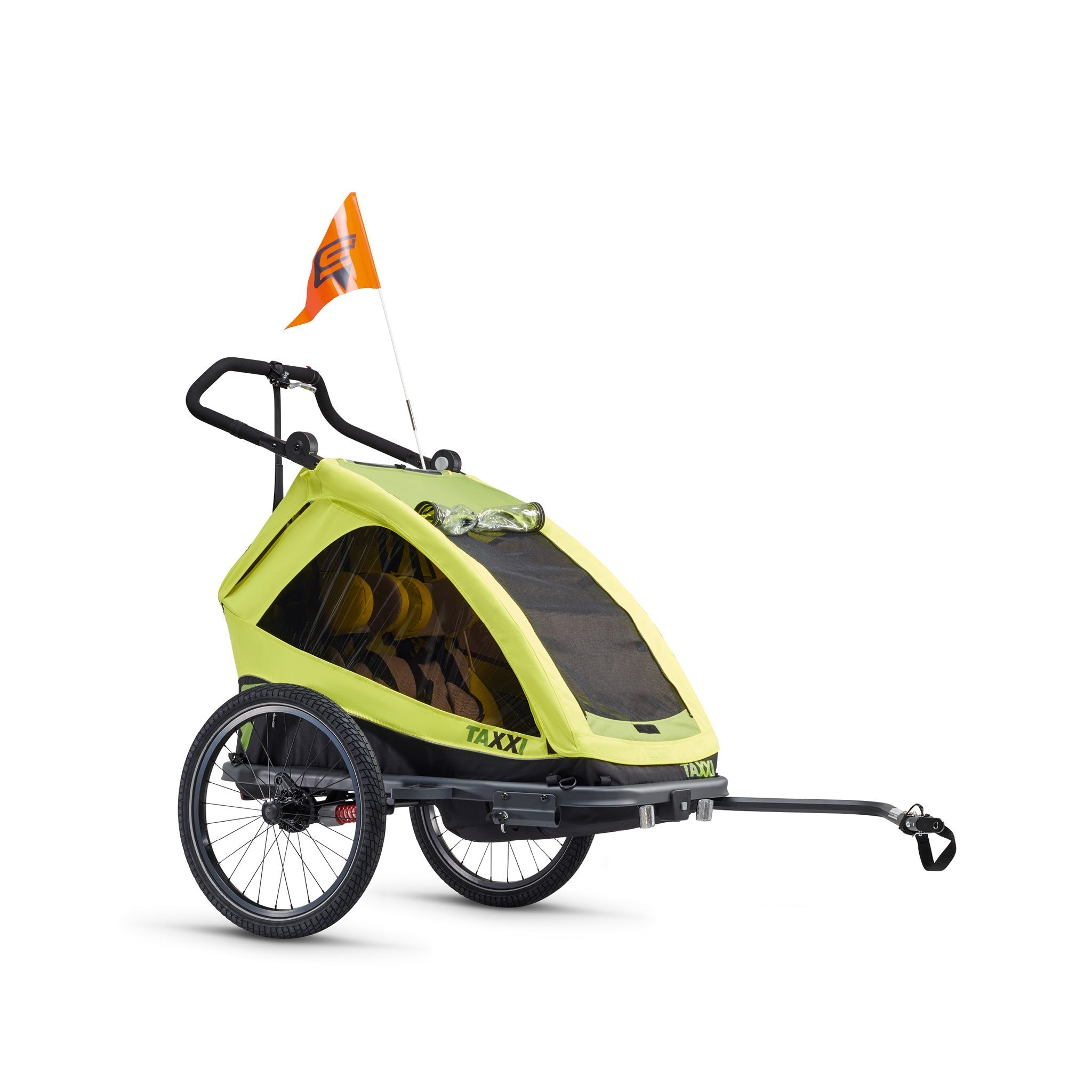 Kinderanhänger TAXXI ELITE for two (Lime)