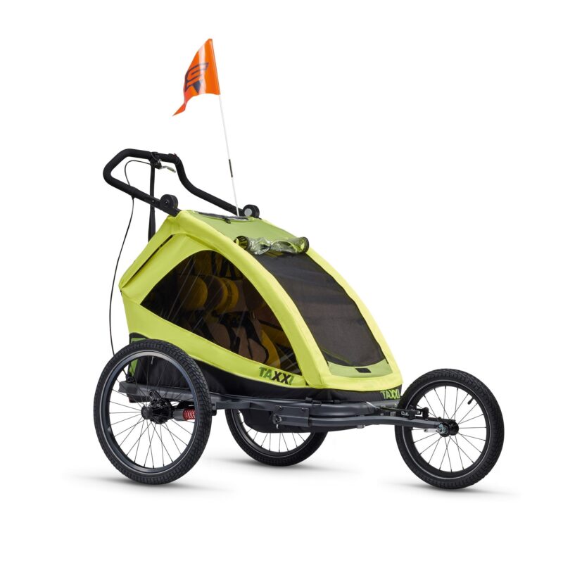 Kinderanhänger TAXXI ELITE for two (Lime) – Bild 4