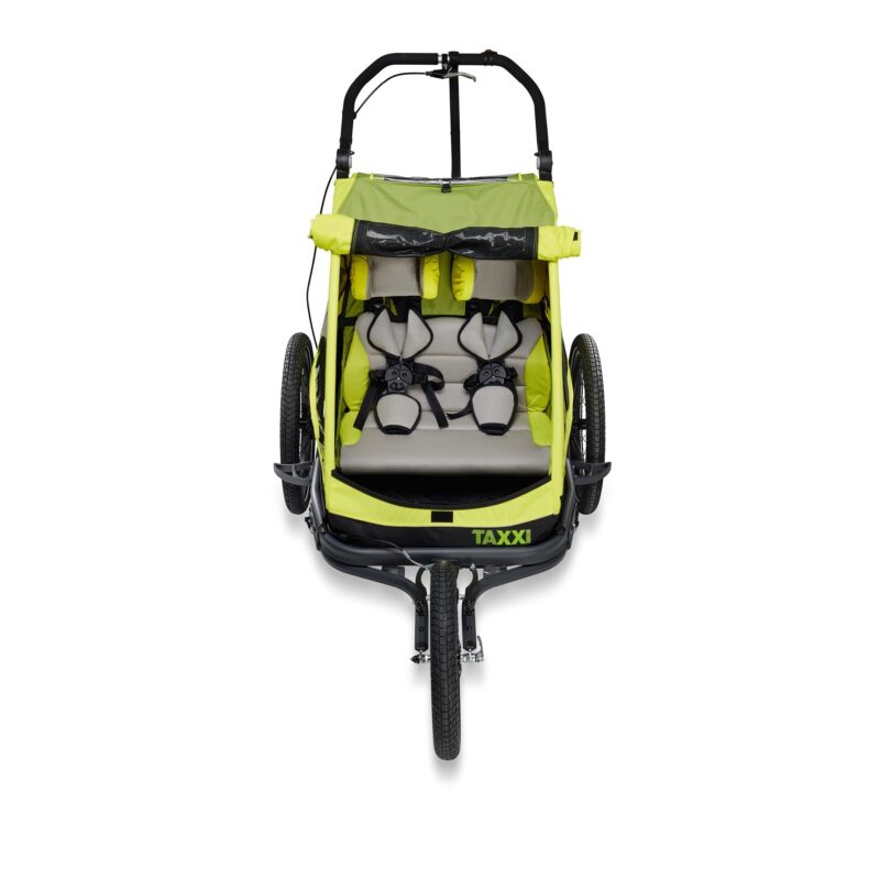 Kinderanhänger TAXXI ELITE for two (Lime) – Bild 2