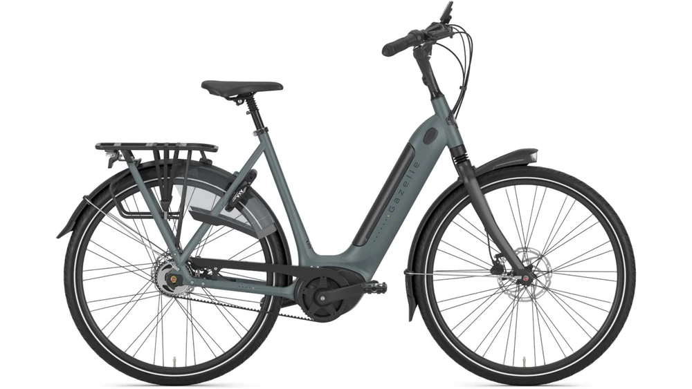 City E-bike Gazelle Grenoble C5 HMB Platin WA - PETROL BLUE MATT - 57 cm